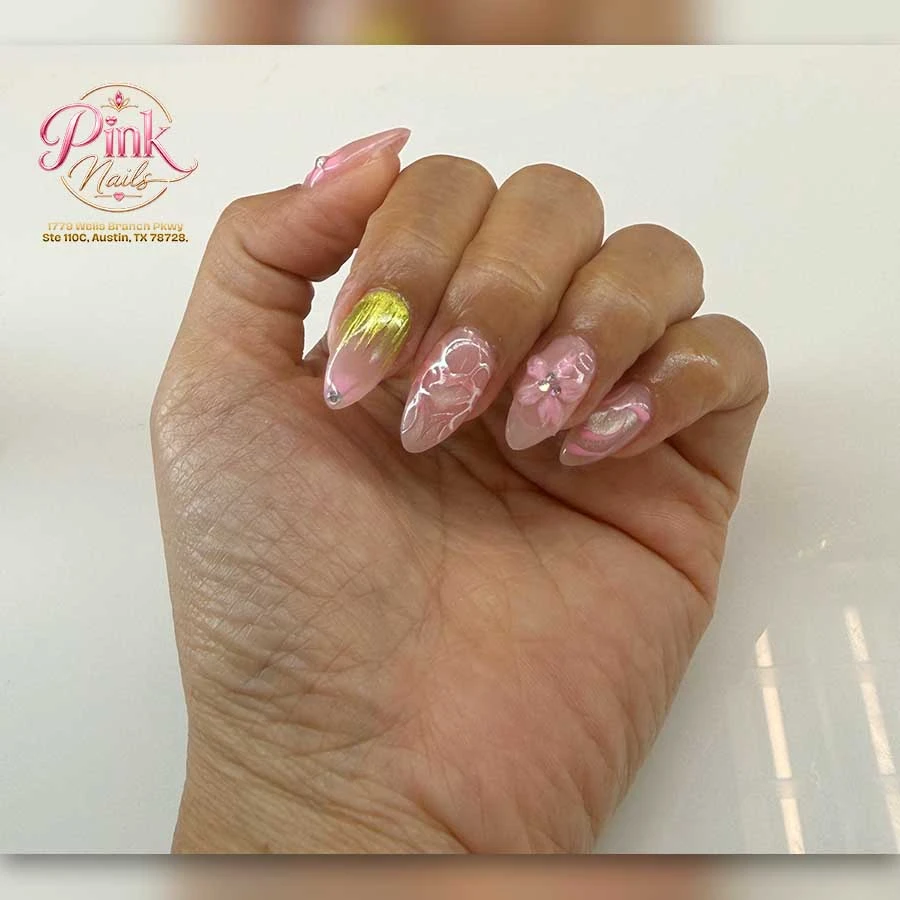 Pink Nails Salon in Wells Branch, Austin, TX 78728 | Nail Art, Gel-X, Waxing